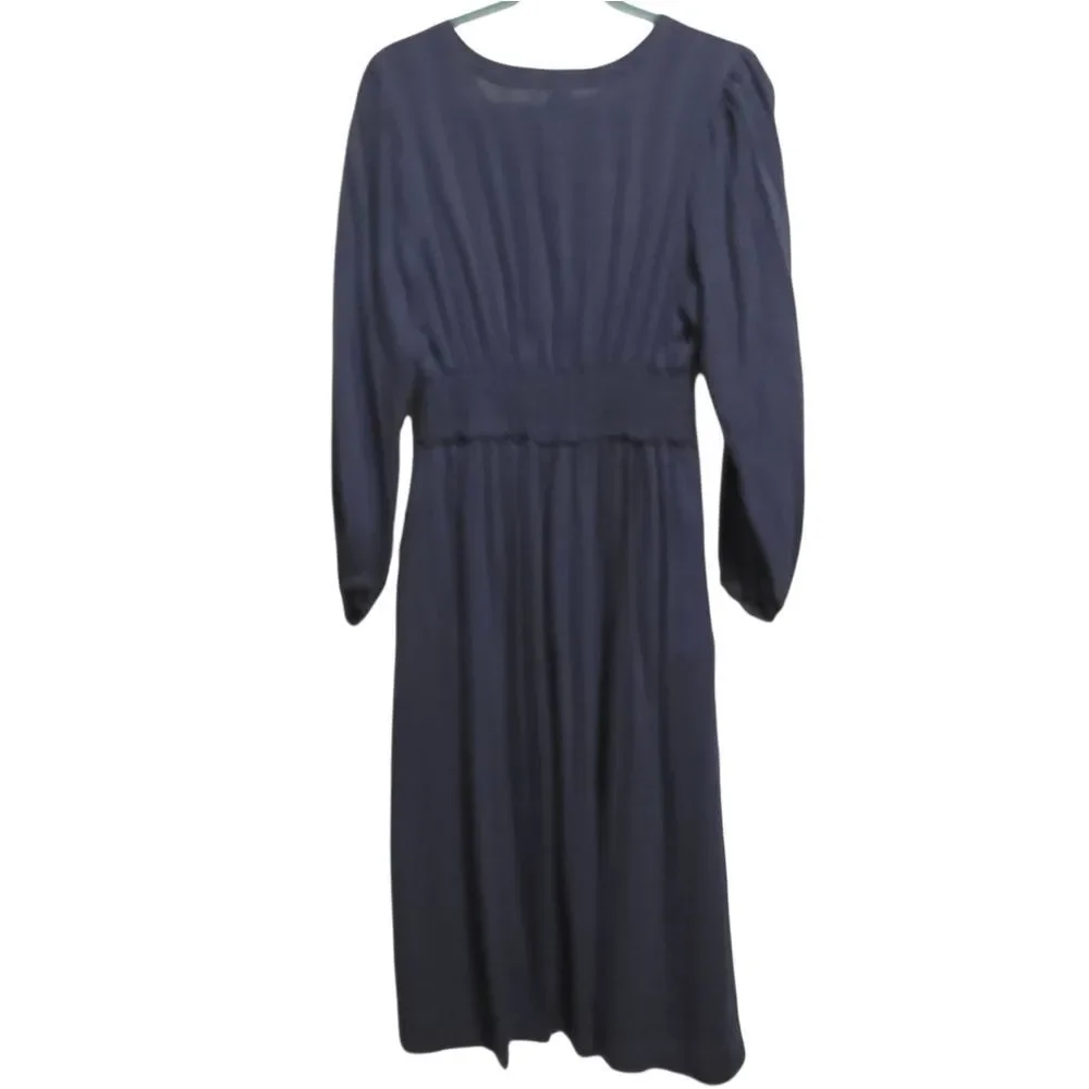Old Navy Navy Blue Long Sleeve Dress - Picture 2 of 5